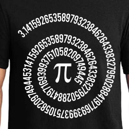 Spiral Pi Symbol Mathematical Constant 3 14 Number Math Nerd Gift Pajama Set