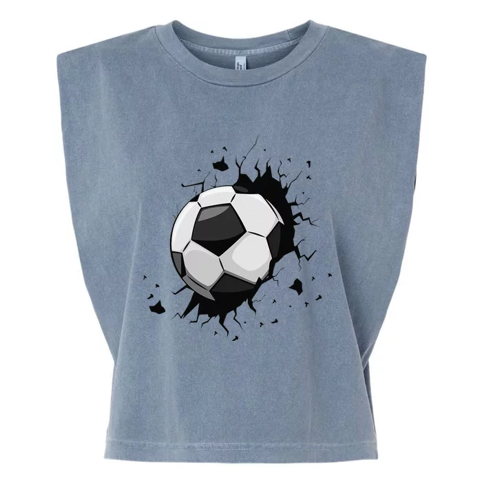 Soccer Players Soccer Team Graphic Sports Soccer Garment-Dyed Women's Muscle Tee