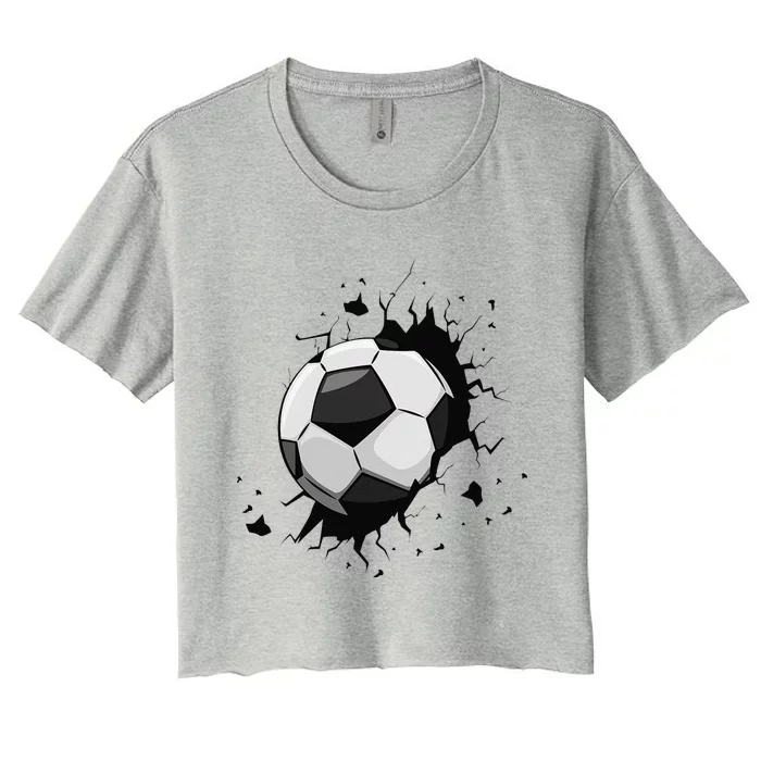 Soccer Players Soccer Team Graphic Sports Soccer Women's Crop Top Tee