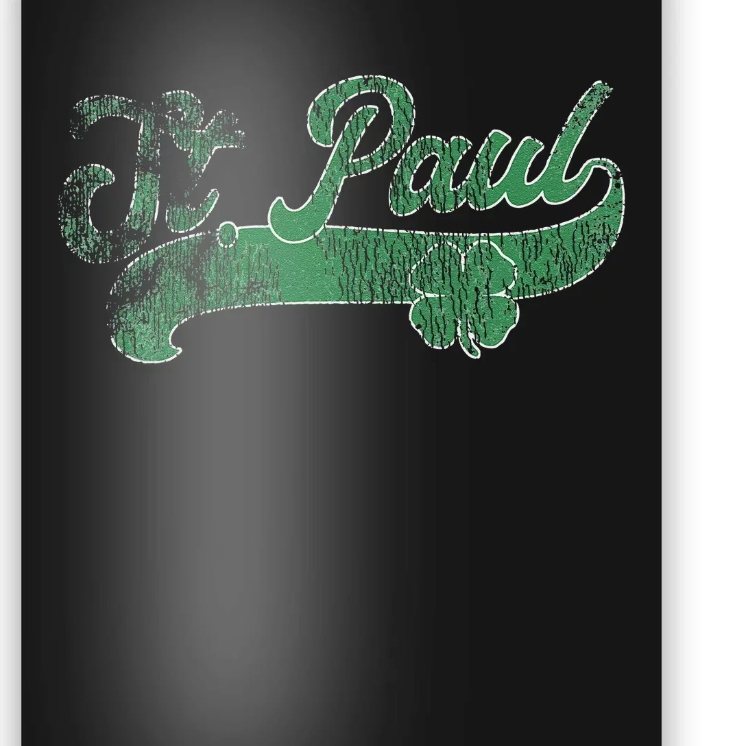 St. Paul Shamrock St. Patrick's Day Saint Paddy's Irish Poster