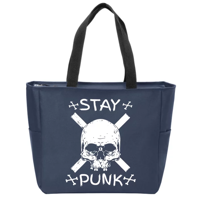 Stay Punk Zip Tote Bag