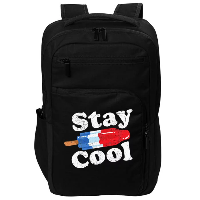 Summer Popsicle Stay Cool Funny Bomb Retro 80s Pop Gift Impact Tech Backpack