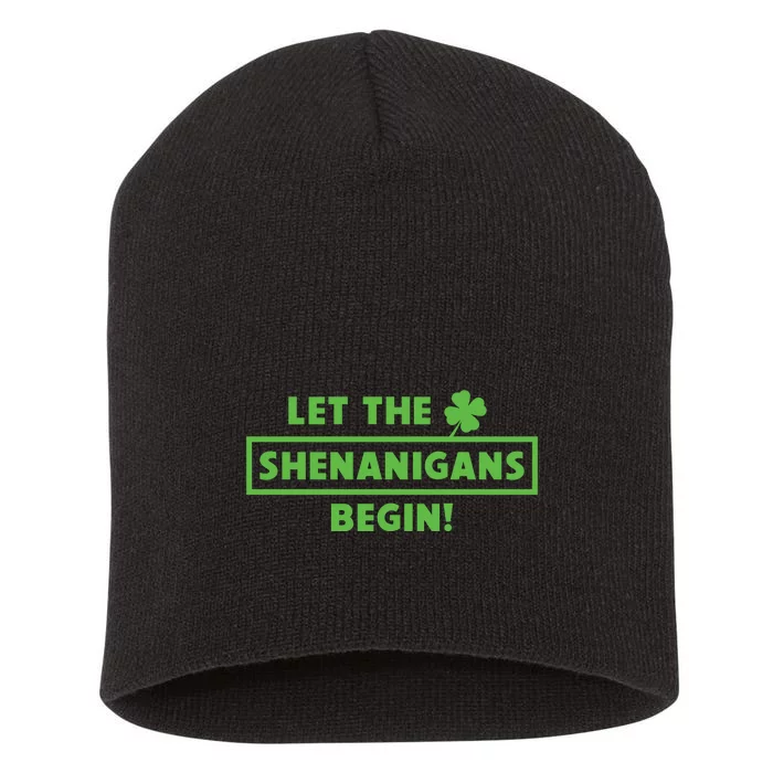 Saint Patricks Shenanigans Short Acrylic Beanie