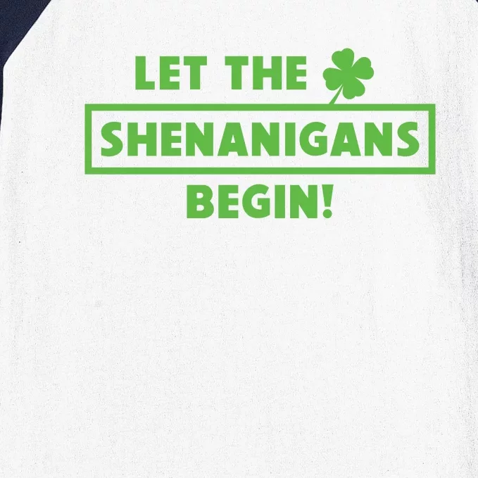 Saint Patricks Shenanigans Baseball Sleeve Shirt