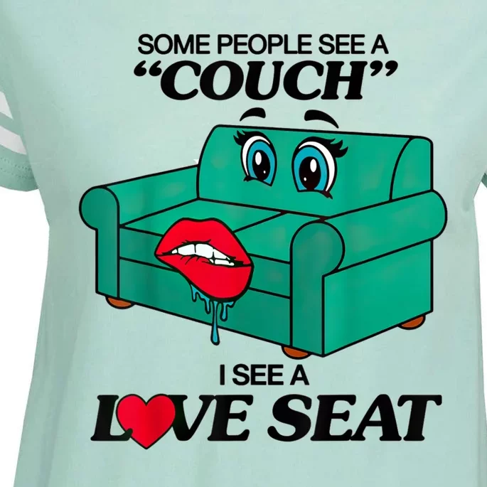 Some People See A Couch I See A Love Seat Enza Ladies Jersey Football T-Shirt