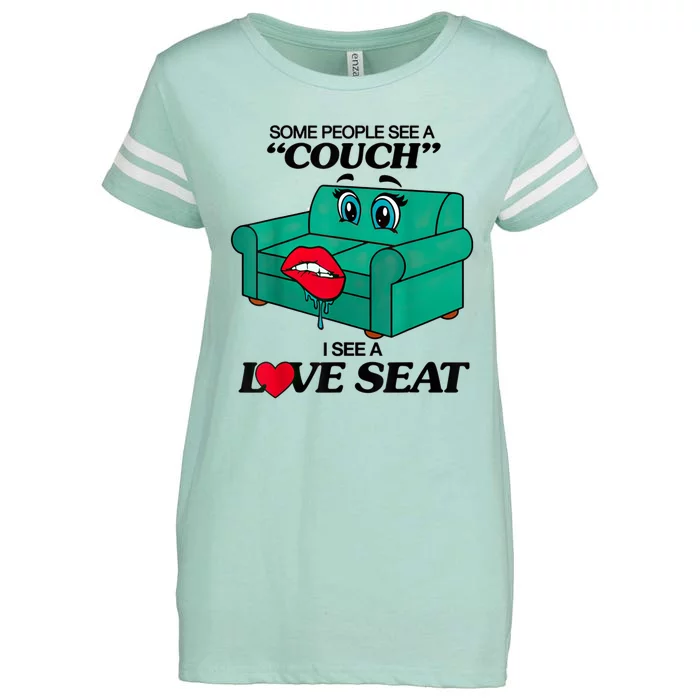 Some People See A Couch I See A Love Seat Enza Ladies Jersey Football T-Shirt