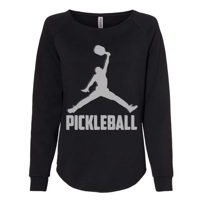 Silver Pickleball Sports Logo Womens California Wash Sweatshirt