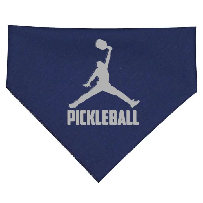 Silver Pickleball Sports Logo USA-Made Doggie Bandana