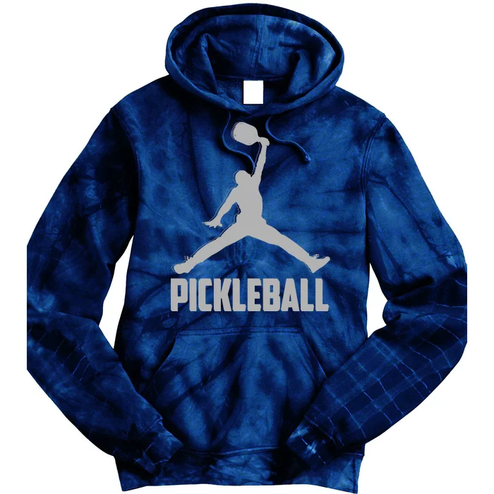 Silver Pickleball Sports Logo Tie Dye Hoodie