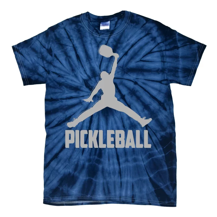 Silver Pickleball Sports Logo Tie-Dye T-Shirt