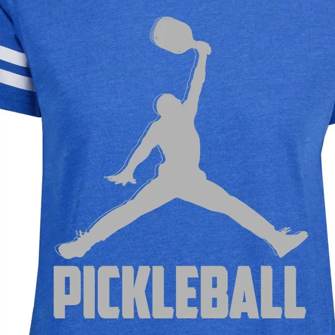 Silver Pickleball Sports Logo Enza Ladies Jersey Football T-Shirt