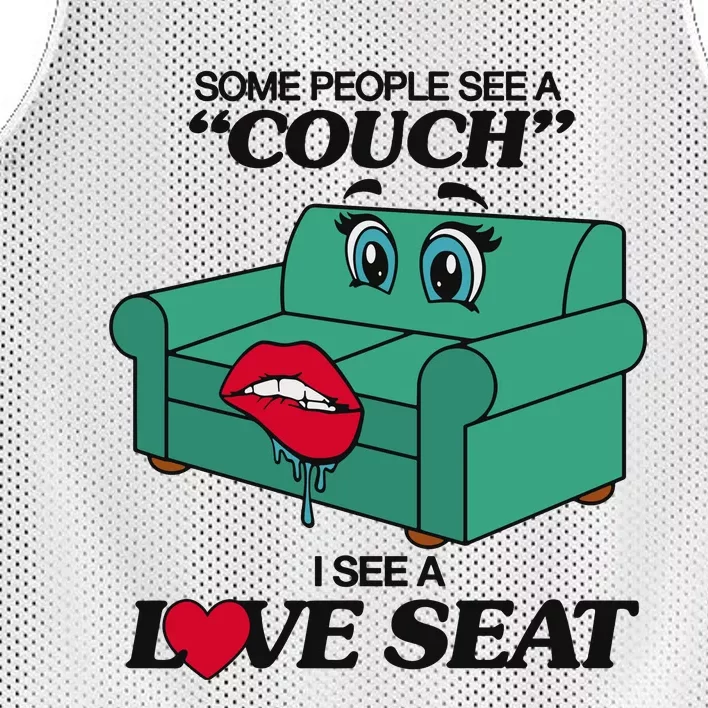 Some People See A Couch I See A Love Seat Mesh Reversible Basketball Jersey Tank