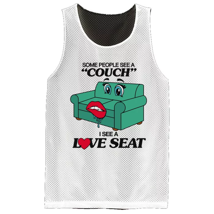 Some People See A Couch I See A Love Seat Mesh Reversible Basketball Jersey Tank