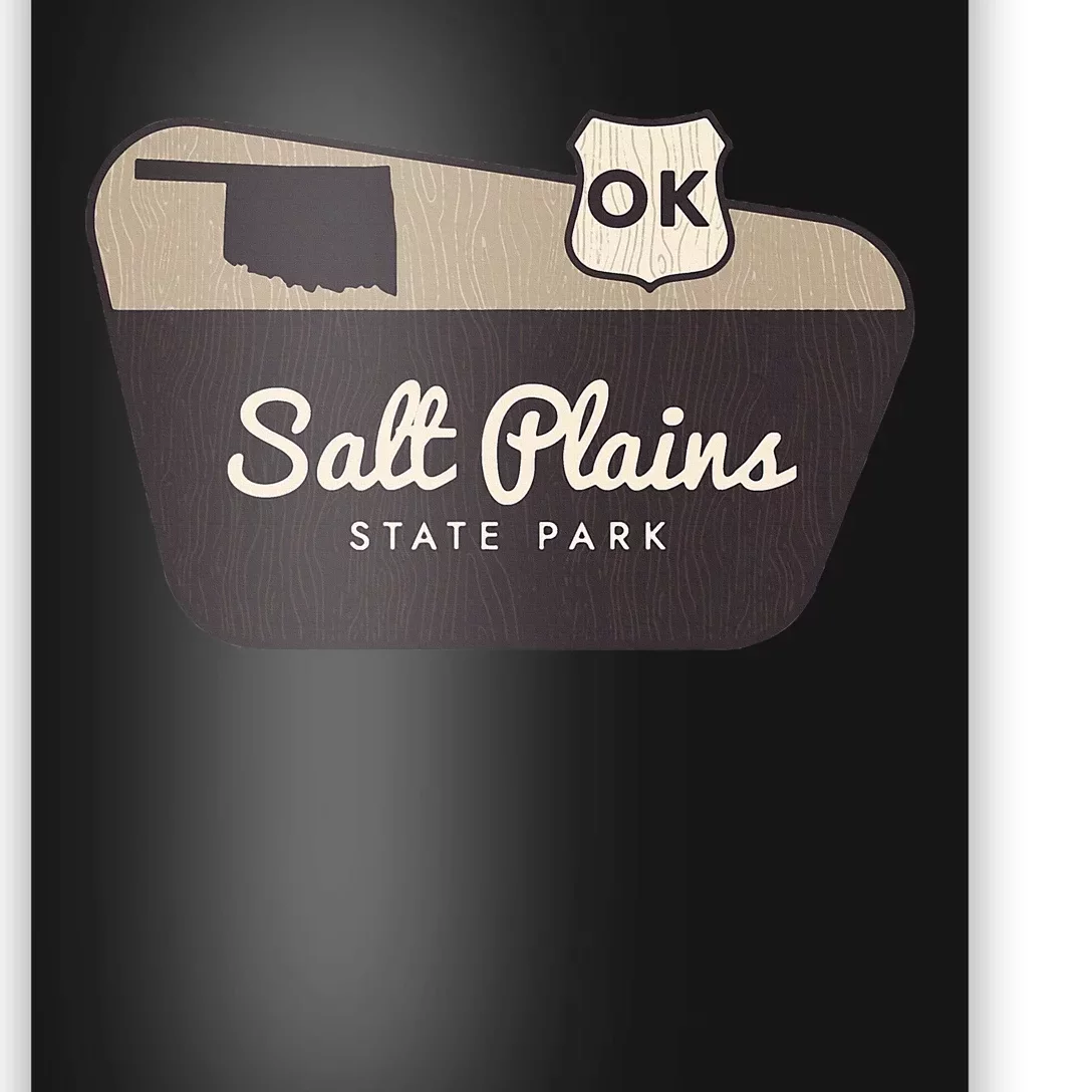 Salt Plains State Park Oklahoma Welcome Sign Vacation Poster