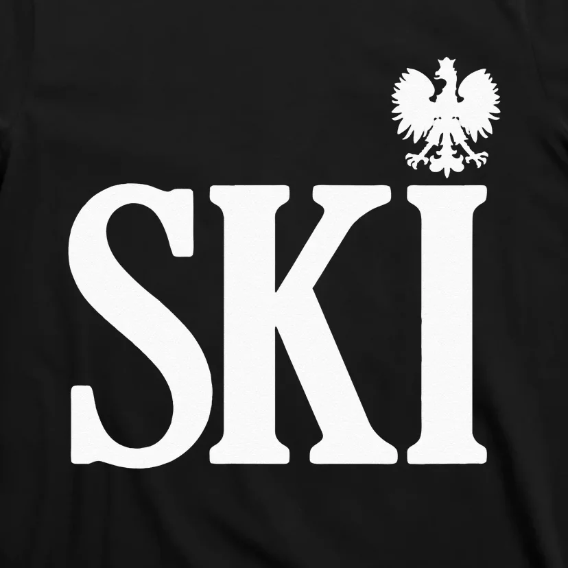 SKI Polish Surnames Ending Polish Eagle Dyngus Day T-Shirt