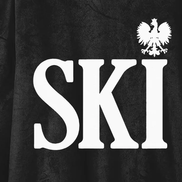 SKI Polish Surnames Ending Polish Eagle Dyngus Day Hooded Wearable Blanket