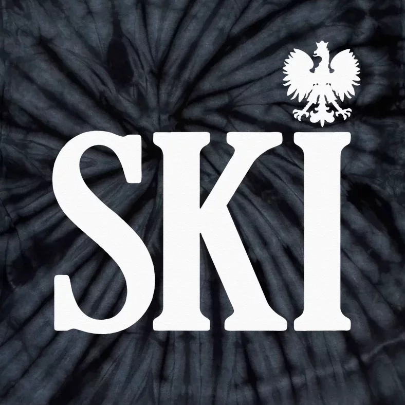 SKI Polish Surnames Ending Polish Eagle Dyngus Day Tie-Dye T-Shirt