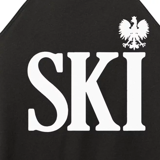 SKI Polish Surnames Ending Polish Eagle Dyngus Day Women’s Perfect Tri Rocker Tank