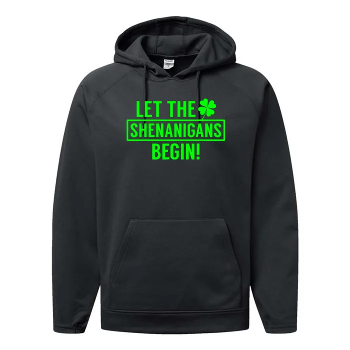 Saint Patricks Shenanigans Performance Fleece Hoodie