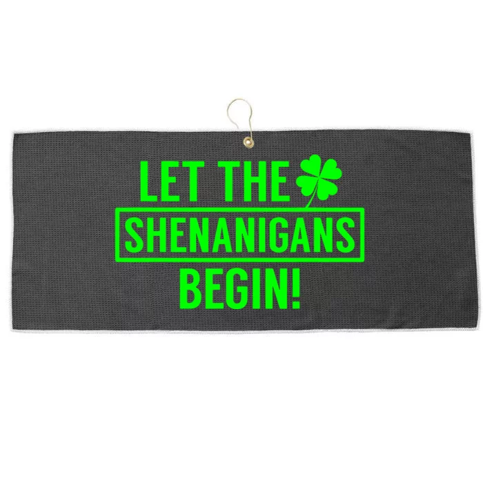 Saint Patricks Shenanigans Large Microfiber Waffle Golf Towel