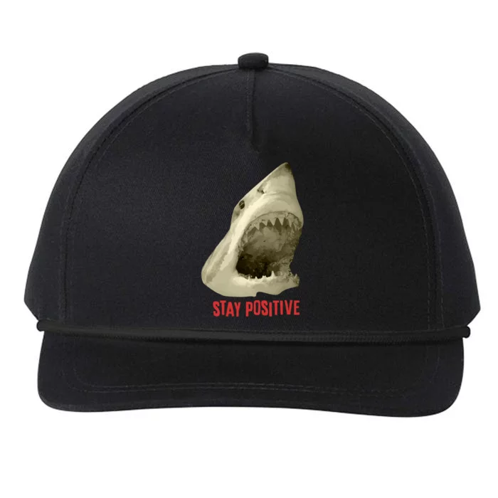 Stay Positive Snapback Five-Panel Rope Hat