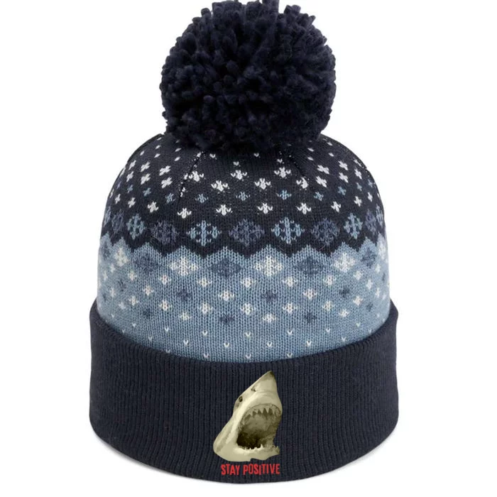 Stay Positive The Baniff Cuffed Pom Beanie