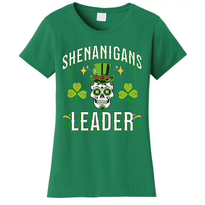 ST PAT'S SHENANIGANS GREEN LEADER Design Women's T-Shirt