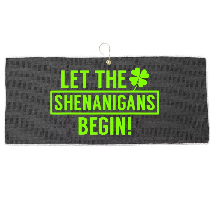 Saint Patricks Shenanigans Large Microfiber Waffle Golf Towel