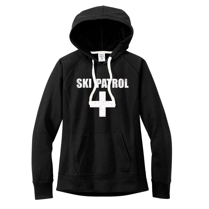 Ski Patrol Skiing First Aid Winter Gift Women's Fleece Hoodie