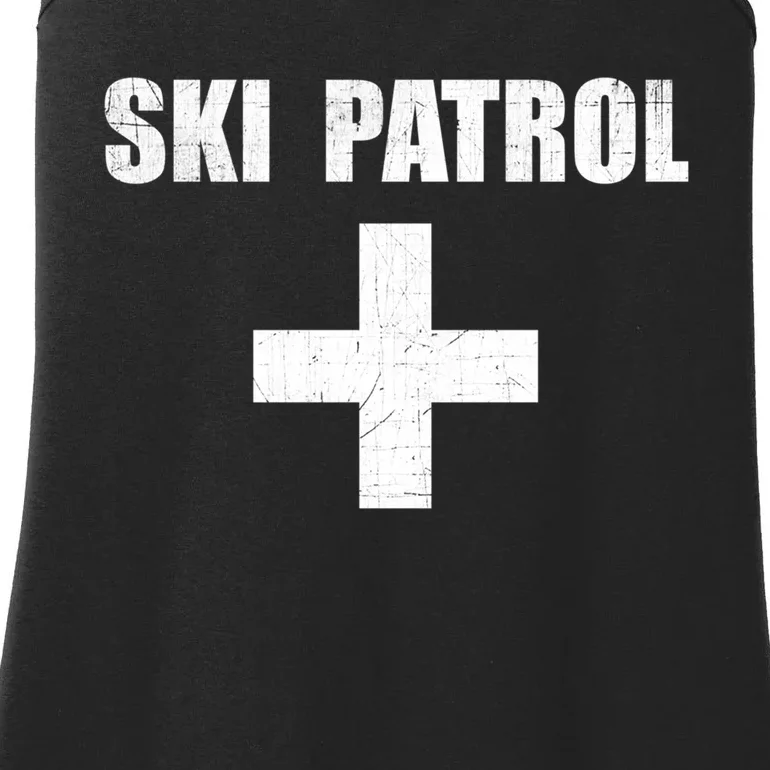 Ski Patrol Skiing First Aid Winter Gift Ladies Essential Tank