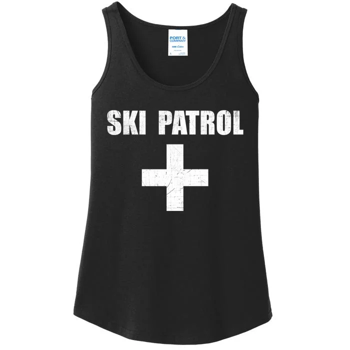 Ski Patrol Skiing First Aid Winter Gift Ladies Essential Tank