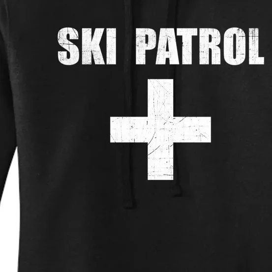 Ski Patrol Skiing First Aid Winter Gift Women's Pullover Hoodie