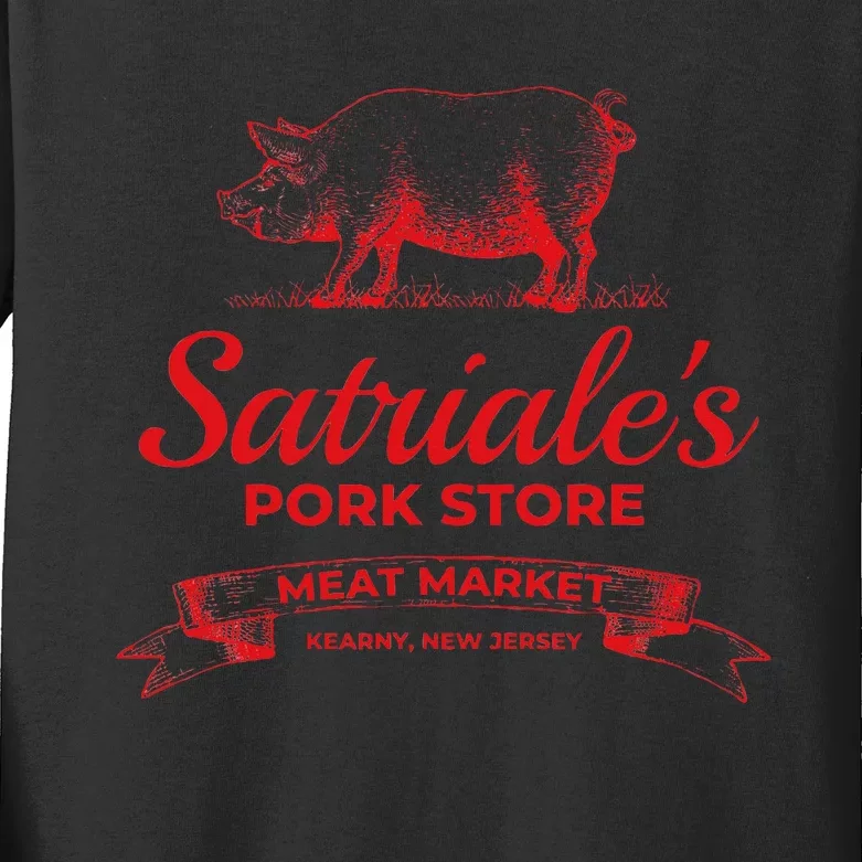 Satriale’S Pork Store Kearny New Jersey Kids Long Sleeve Shirt