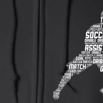 Soccer Player Full Zip Hoodie