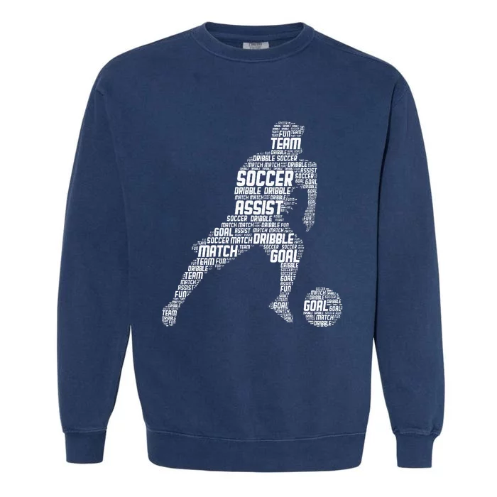 Soccer Player Garment-Dyed Sweatshirt