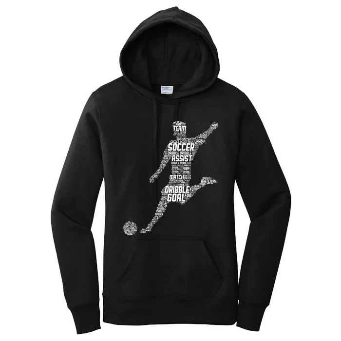 Soccer Player Women's Pullover Hoodie