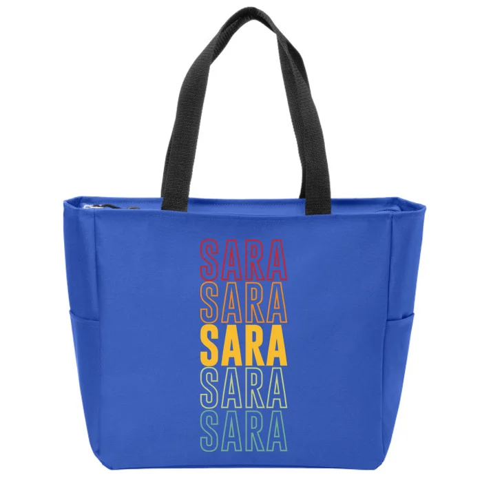 Sara Pride Sara Funny Gift Zip Tote Bag