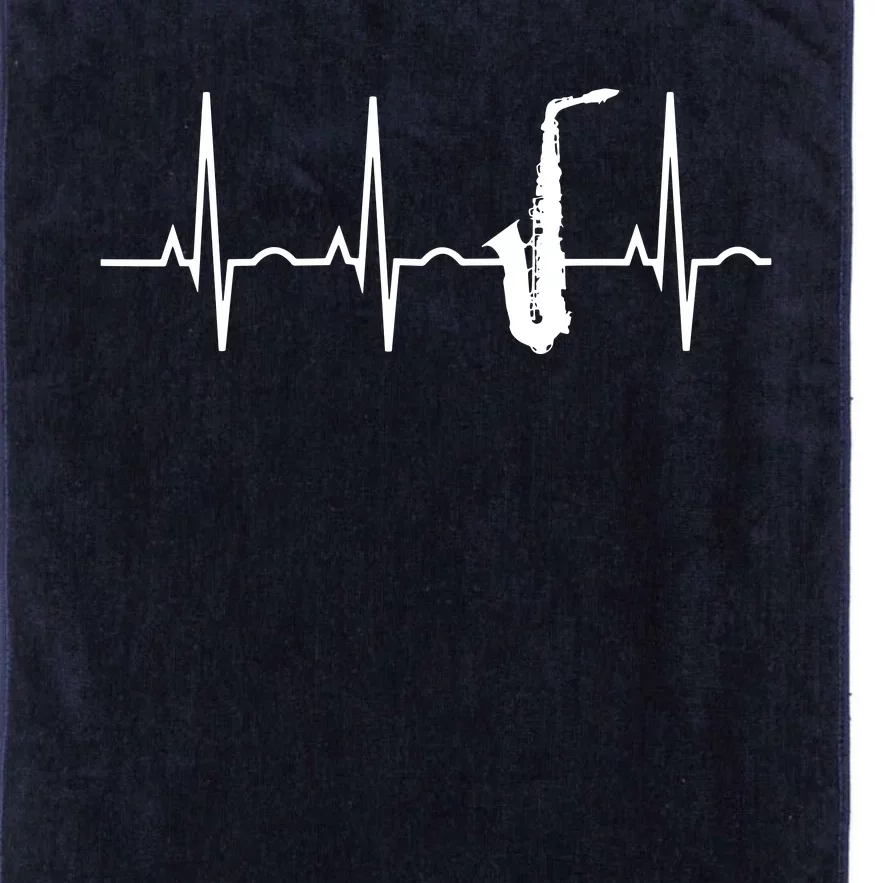 Saxophone Player Shirts Saxophone Heartbeat Platinum Collection Golf Towel