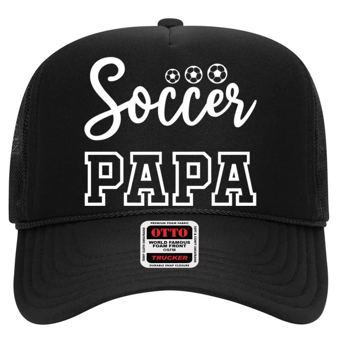 Soccer Papa High Crown Mesh Trucker Hat