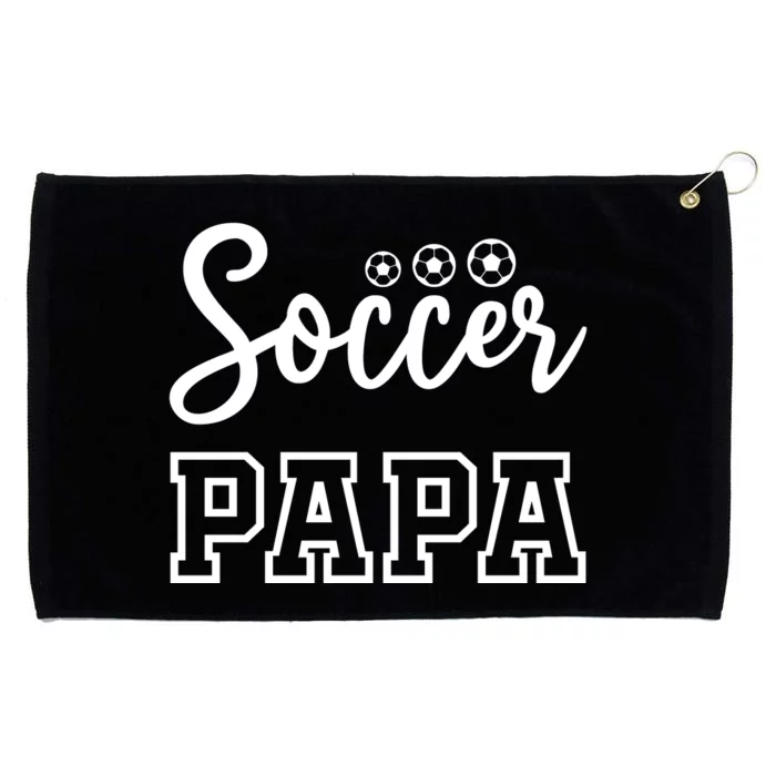 Soccer Papa Grommeted Golf Towel