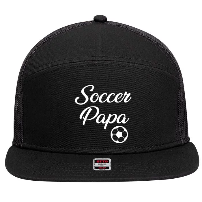 Soccer Papa 7 Panel Mesh Trucker Snapback Hat