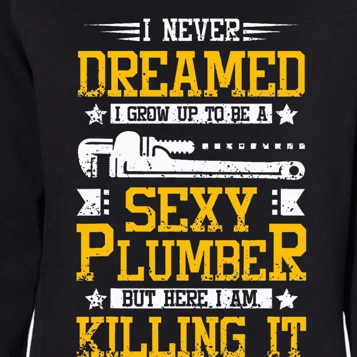 Sexy Plumber Womens California Wash Sweatshirt