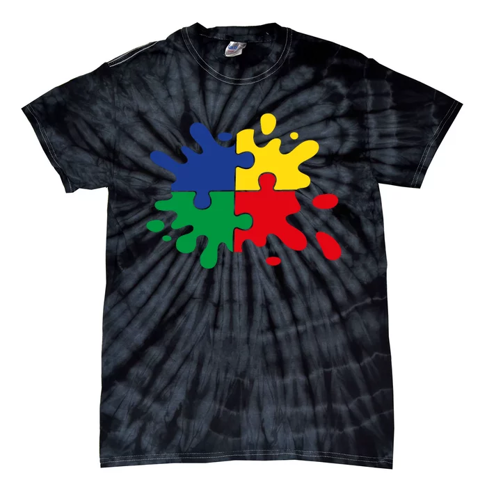 Splash Puzzle Tie-Dye T-Shirt