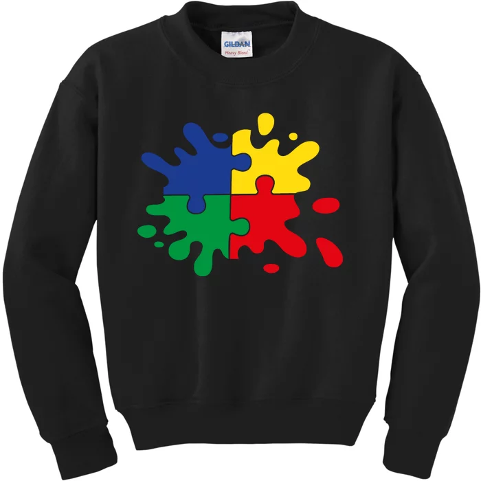 Splash Puzzle Kids Sweatshirt