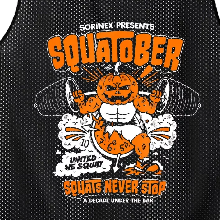 Sorinex Presents Squatober Squats Never Stop Mesh Reversible Basketball Jersey Tank