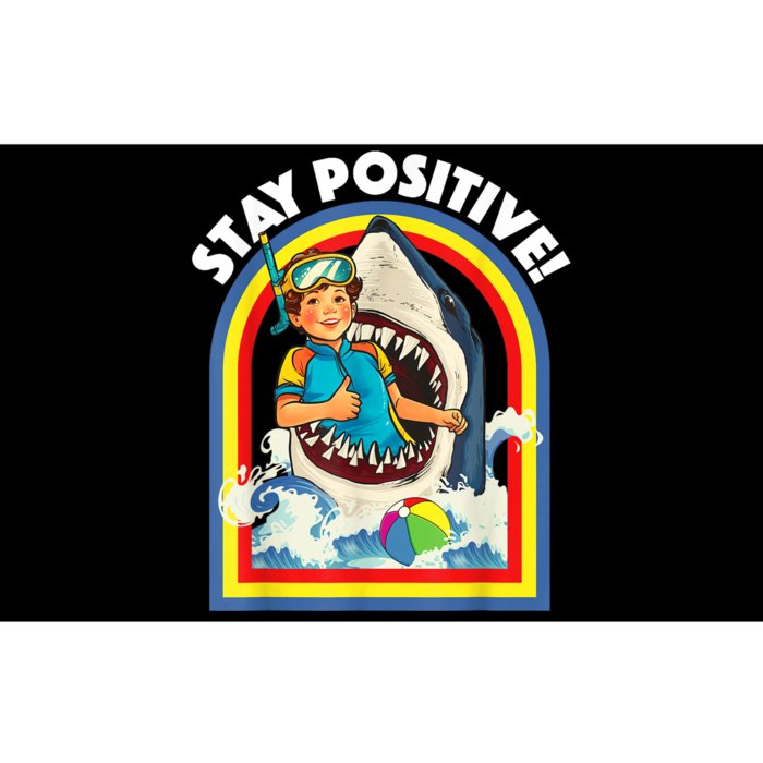 Stay Positive Shark Lover Wildlife Ocean Sea Animal Lover Bumper Sticker