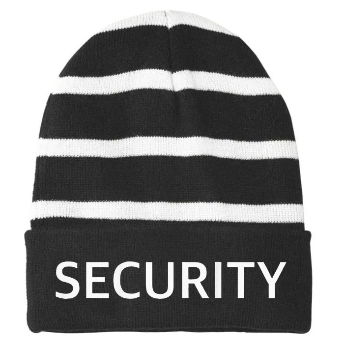 Security P Striped Beanie with Solid Band