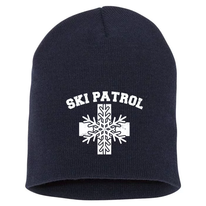 Ski Patrol Short Acrylic Beanie