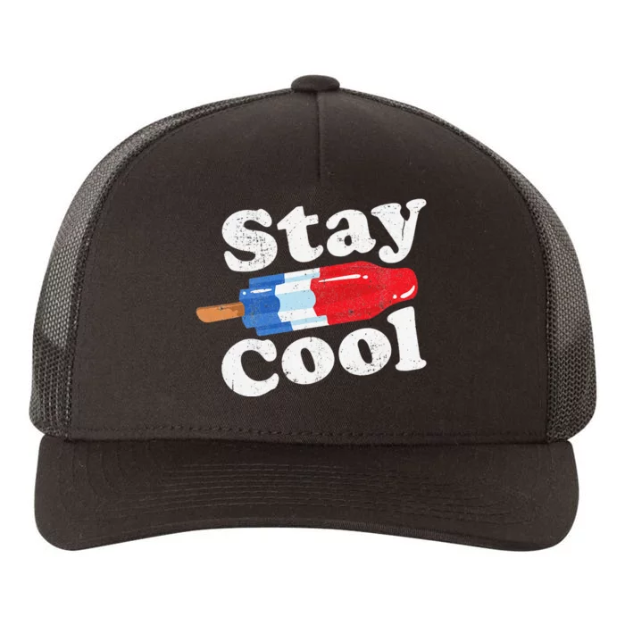 Summer Popsicle Stay Cool Funny Bomb Retro 80s Pop Gift Yupoong Adult 5-Panel Trucker Hat