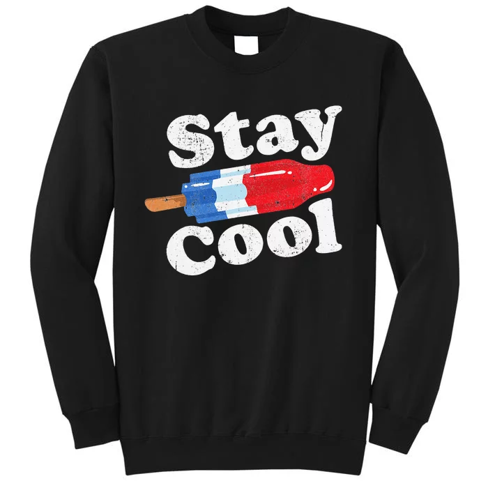 Summer Popsicle Stay Cool Funny Bomb Retro 80s Pop Gift Sweatshirt